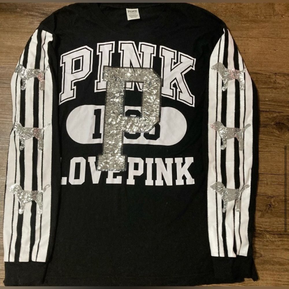 PINK VS BLING PUP DOGGY TSHIRT L